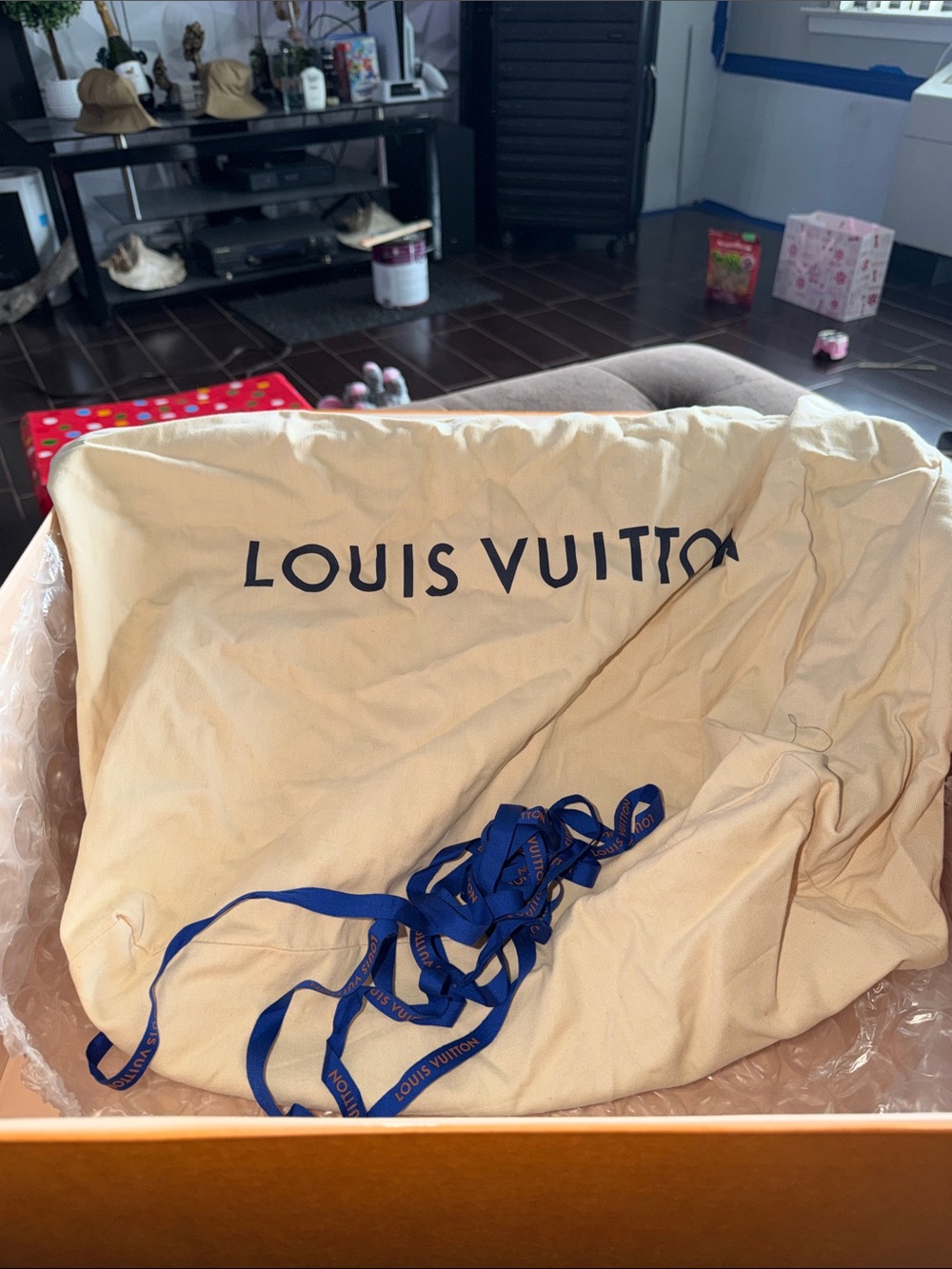Louis Vuitton Black Textured Leather Backpack - Picture 15 of 15